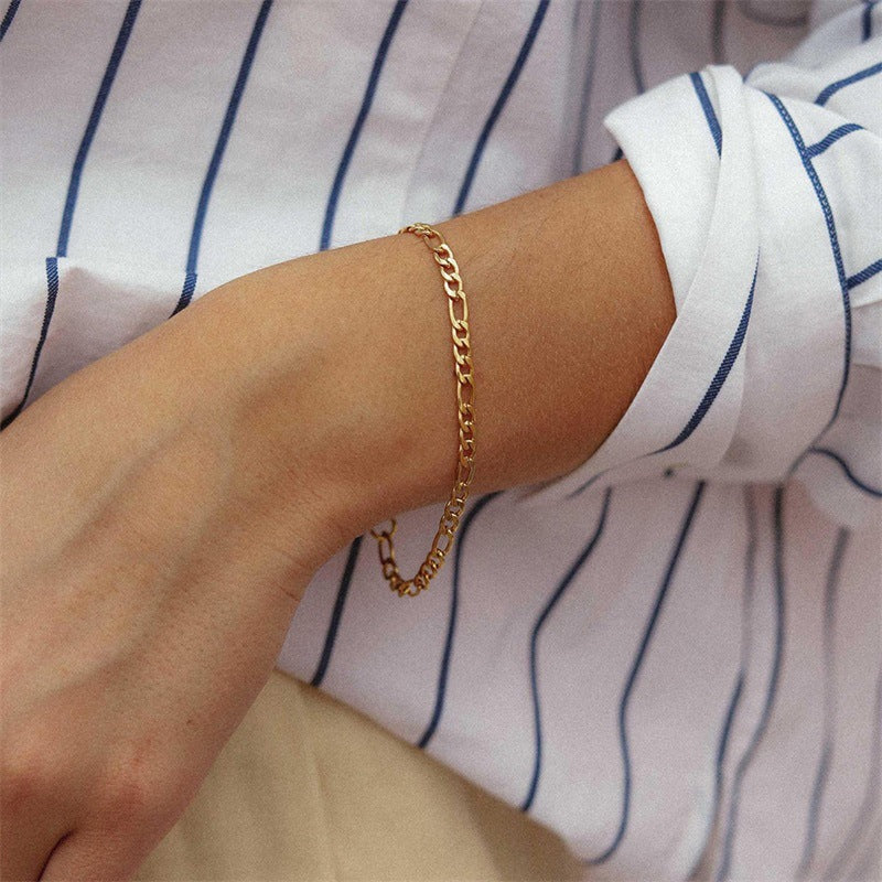 Bracciale a catena in oro Saturno