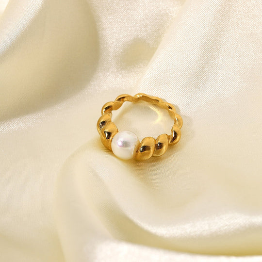 Anello con perla d'acqua dolce Scarlett
