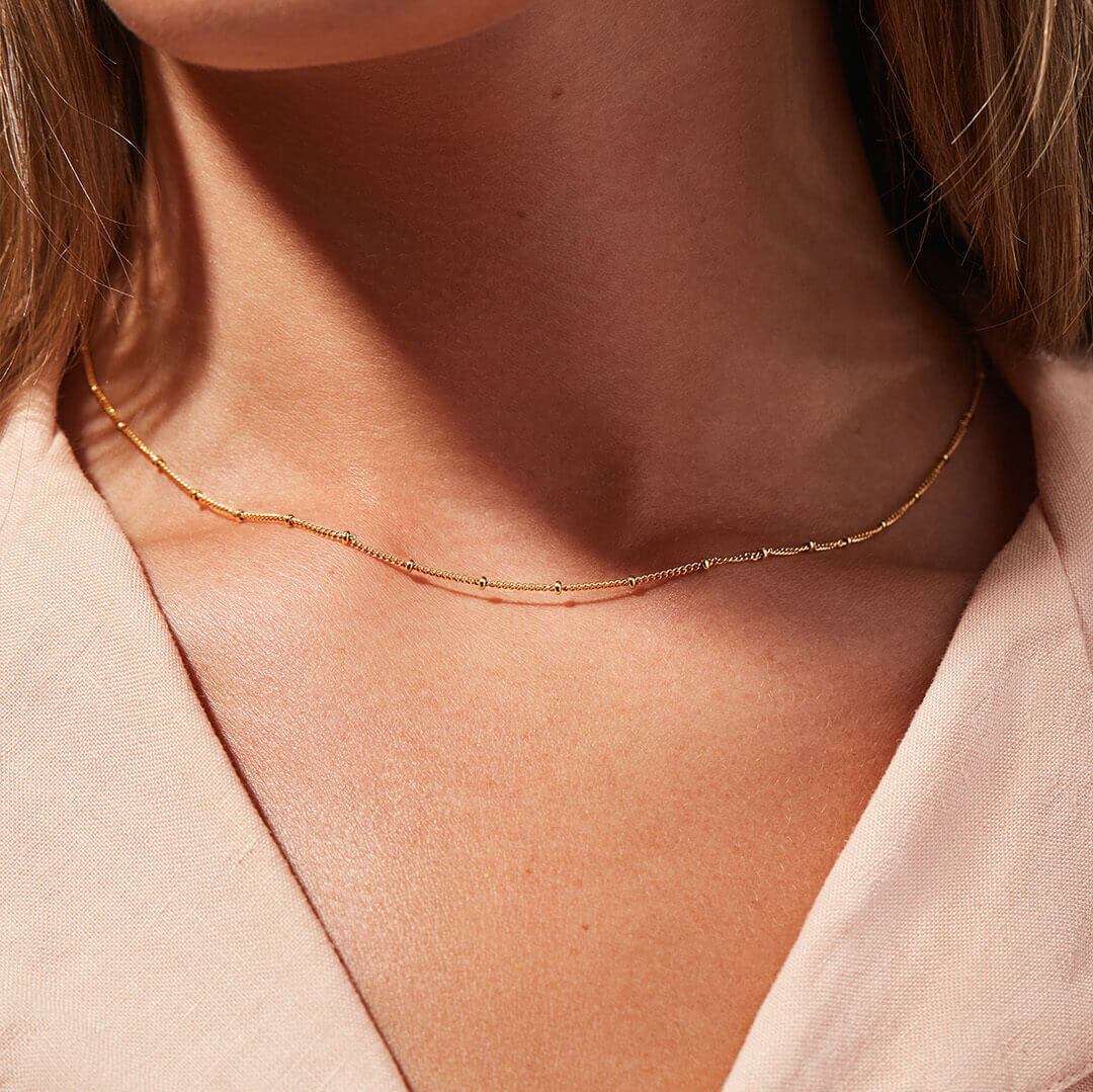 Collana con catena in oro Julia