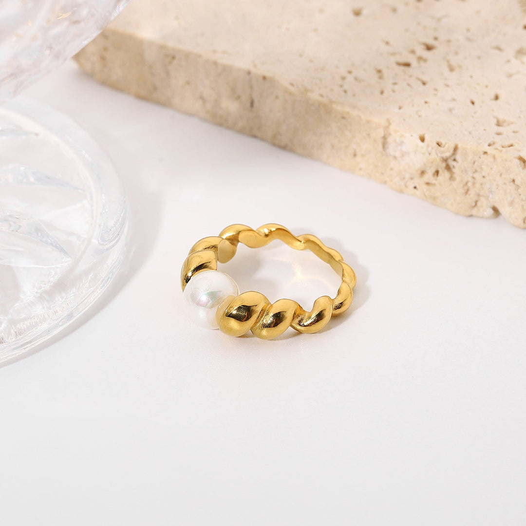 Anello con perla d'acqua dolce Scarlett