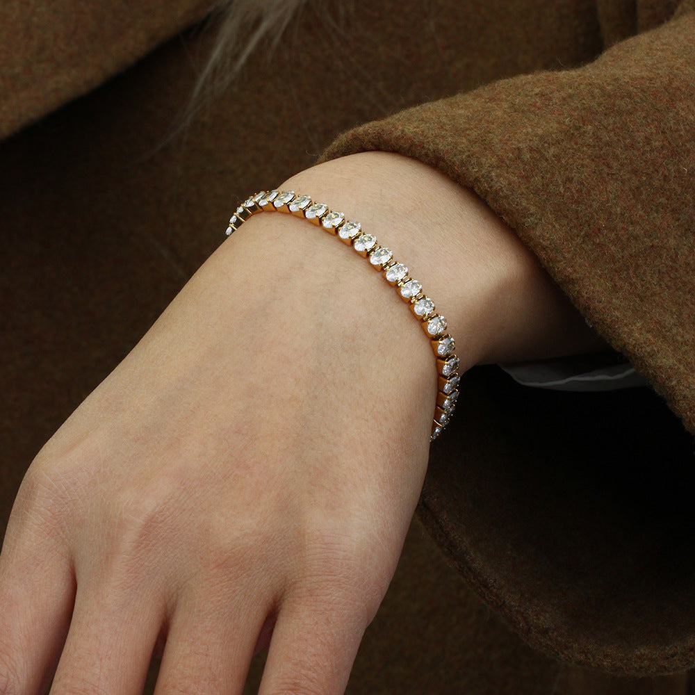 Bracciale tennis con diamanti Wisteria