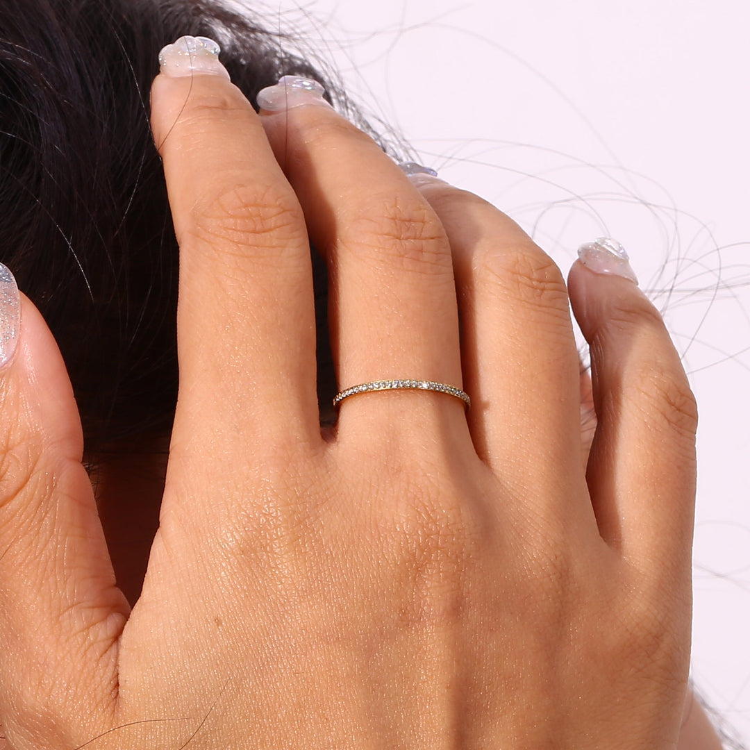 Anello in oro pavé Zarra