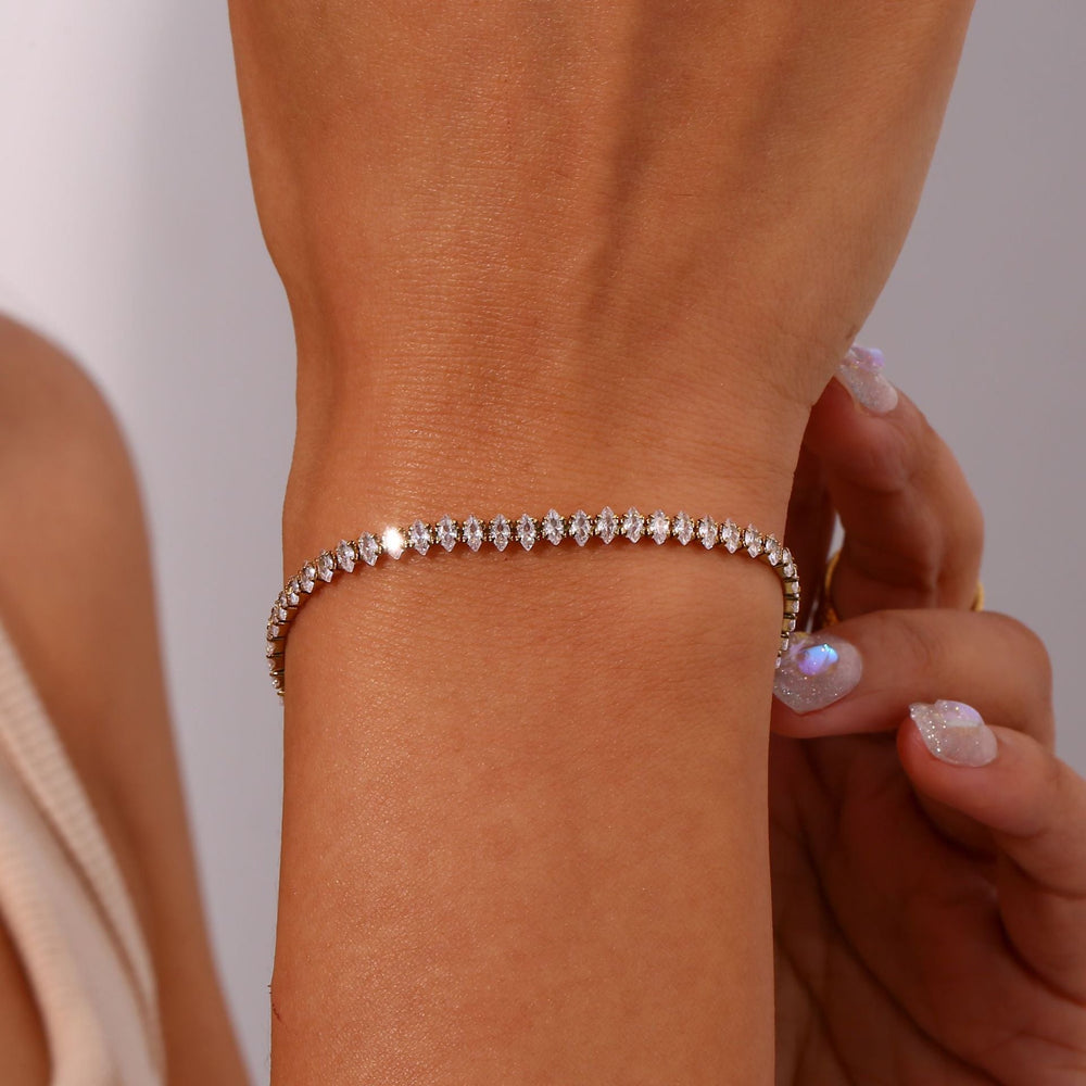 Bracciale tennis con diamanti Wisteria