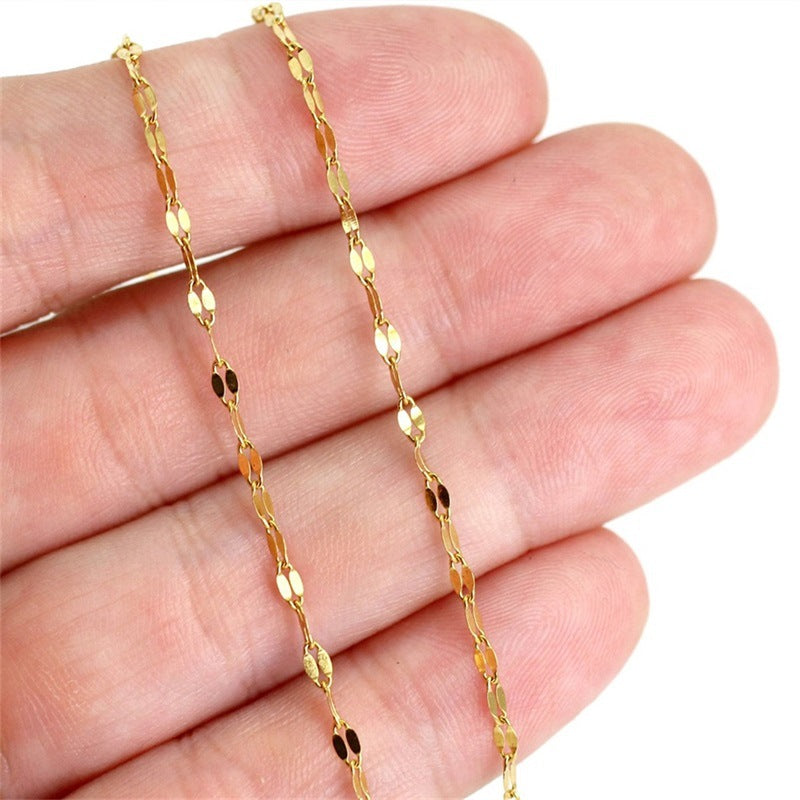 Cavigliera con catena in oro Charlotte