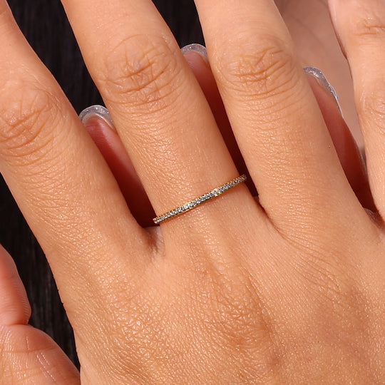 Anello in oro pavé Zarra
