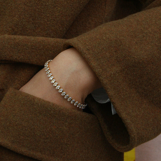 Bracciale tennis con diamanti Wisteria
