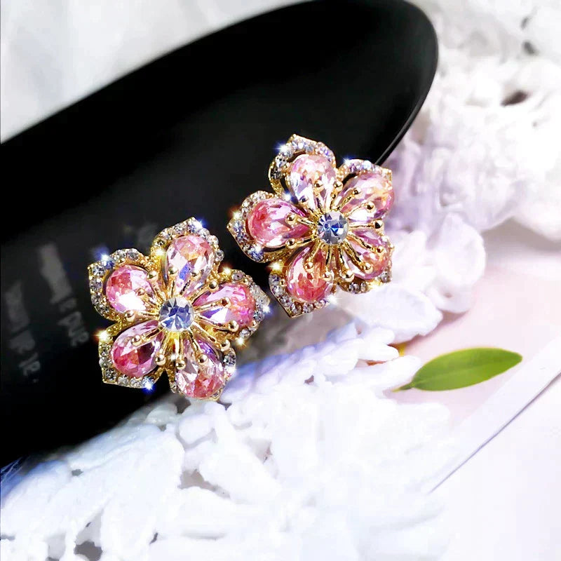 Orecchini con Zirconia Multicolore in Argento