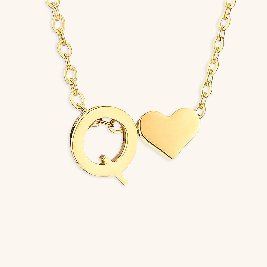 Collana con lettera iniziale Ria in oro