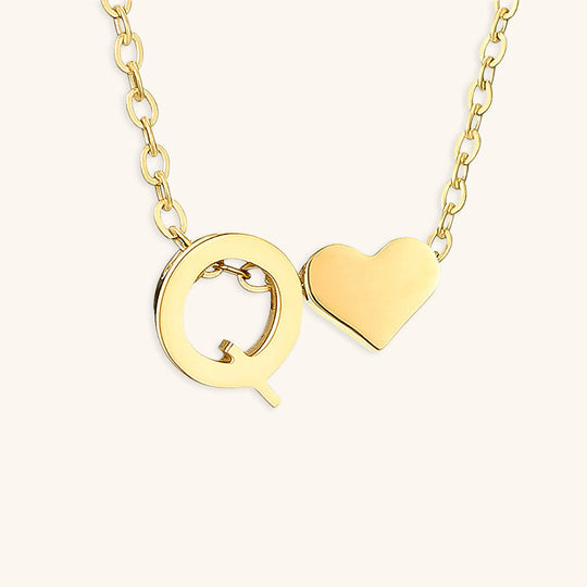 Collana con lettera iniziale Ria in oro