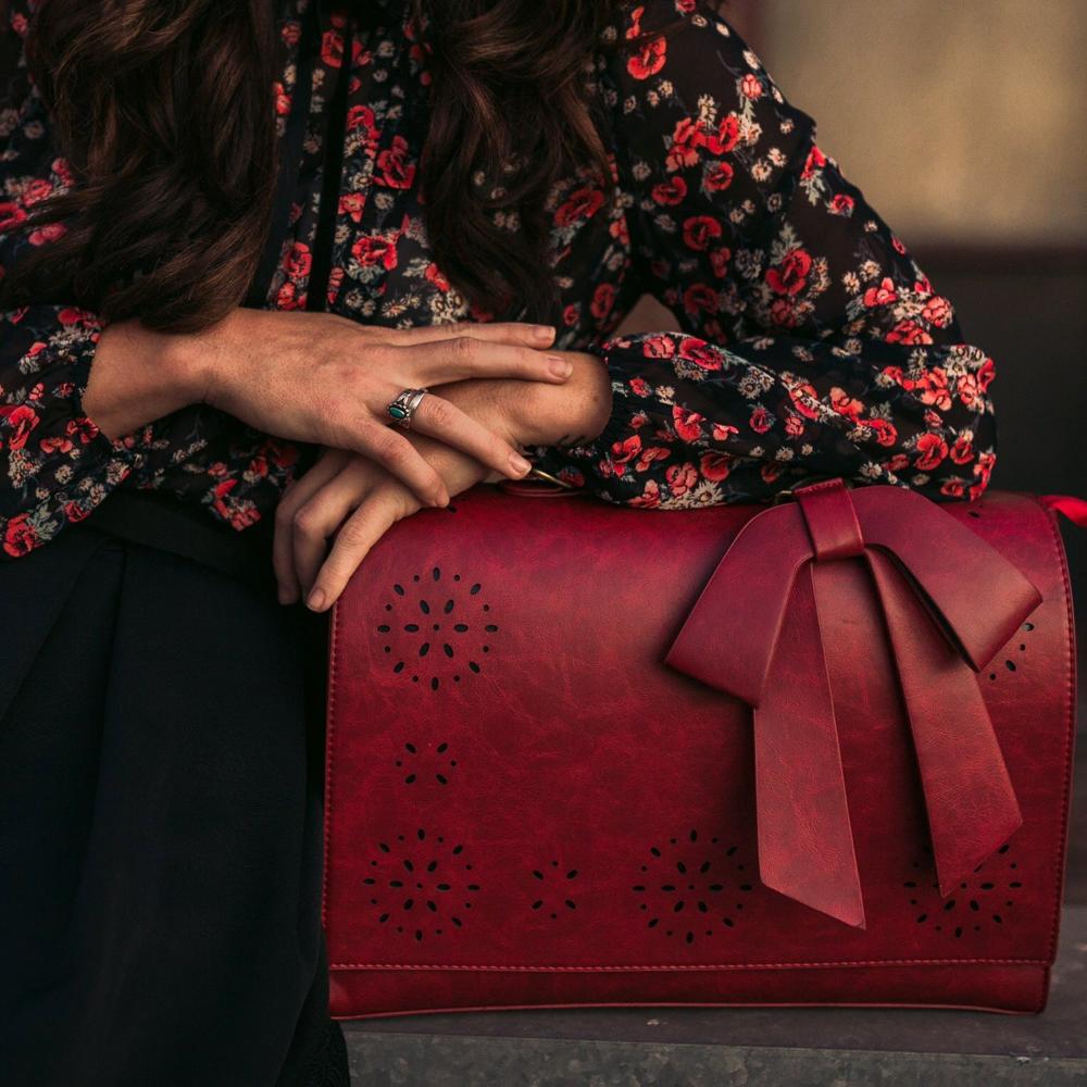 Borsa a Tracolla con Fiocco Elegante