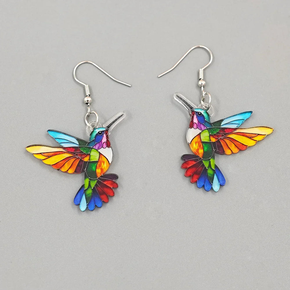 Orecchini Colibrì Colorati