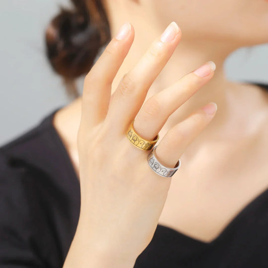 Anello Cane Inciso