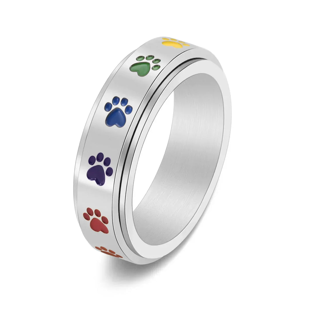 Anello Zampa Anti-Stress Arcobaleno