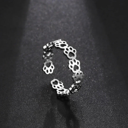 Anello Regolabile con Zampa