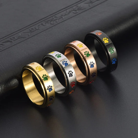 Anello Zampa Anti-Stress Arcobaleno