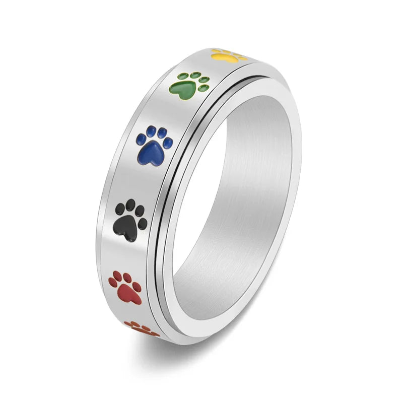 Anello Zampa Anti-Stress Arcobaleno