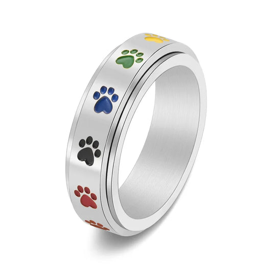 Anello Zampa Anti-Stress Arcobaleno