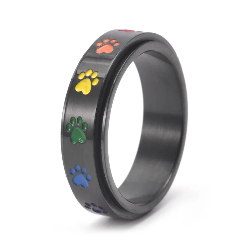 Anello Zampa Anti-Stress Arcobaleno