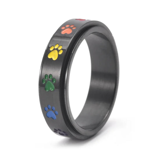 Anello Zampa Anti-Stress Arcobaleno