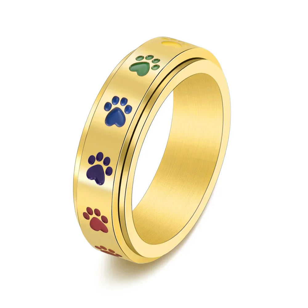 Anello Zampa Anti-Stress Arcobaleno