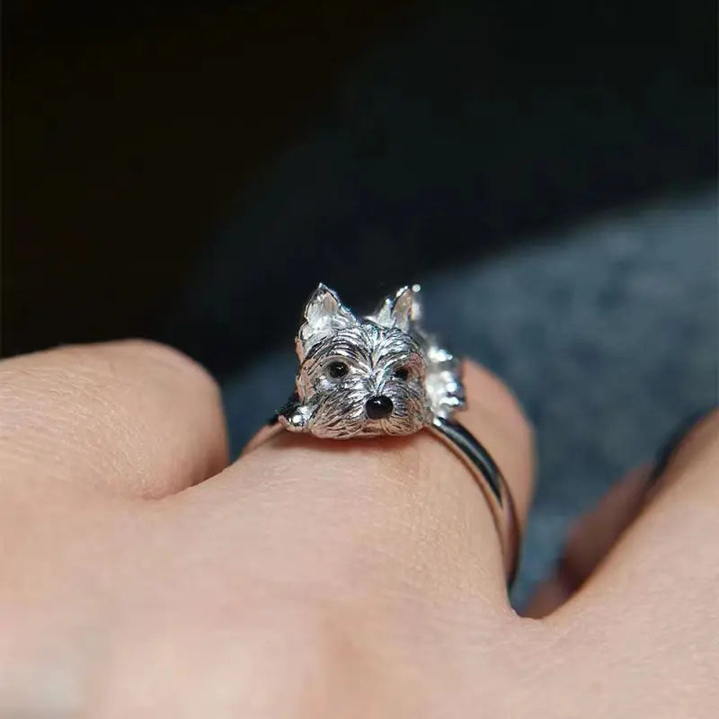 Anello Cane Retrò