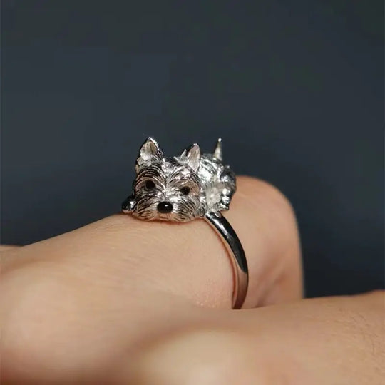 Anello Cane Retrò