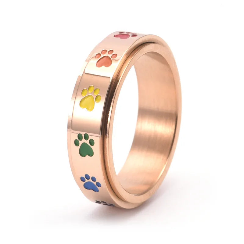 Anello Zampa Anti-Stress Arcobaleno