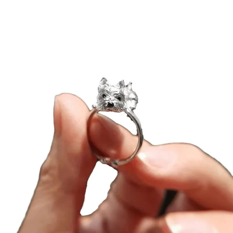 Anello Cane Retrò