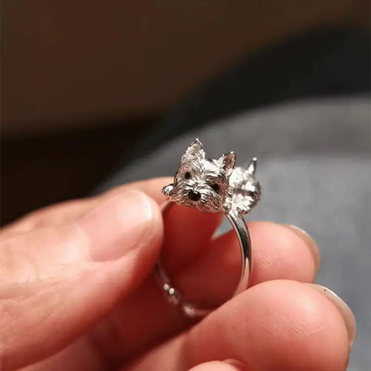 Anello Cane Retrò