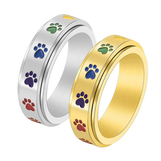Anello Zampa Anti-Stress Arcobaleno