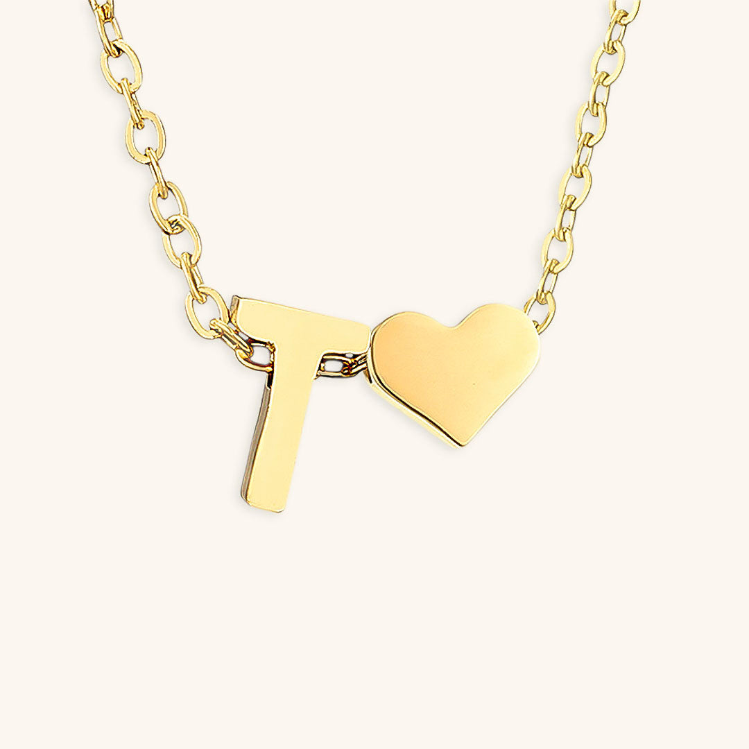 Collana con lettera iniziale Ria in oro