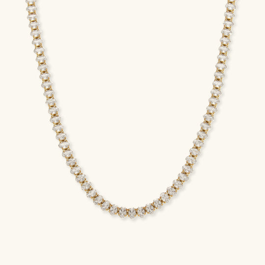 Collana da tennis con diamanti e glicine