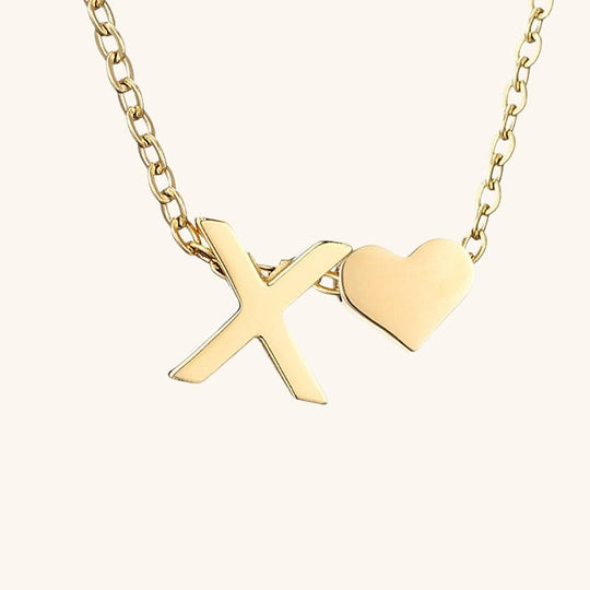Collana con lettera iniziale Ria in oro