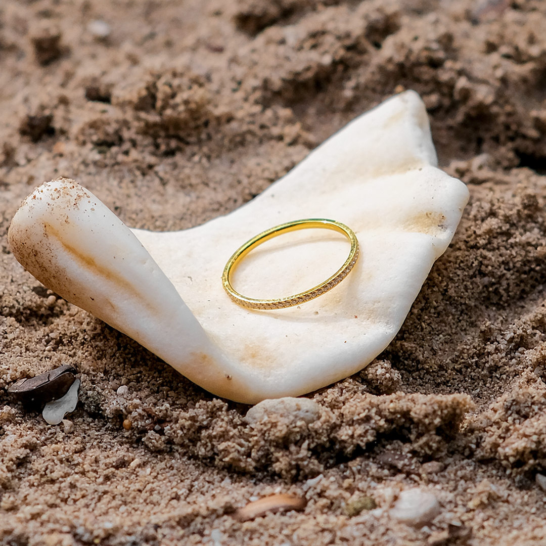 Anello in oro pavé Zarra