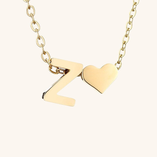Collana con lettera iniziale Ria in oro