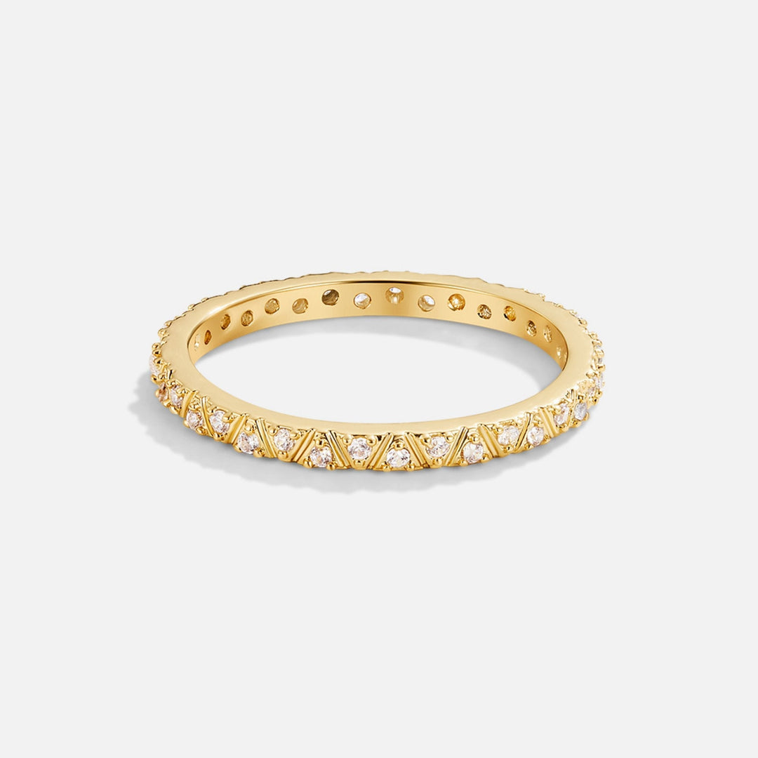 Anello Arquette in oro e cristallo