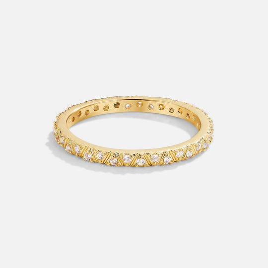 Anello Arquette in oro e cristallo