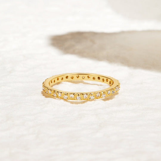 Anello Arquette in oro e cristallo