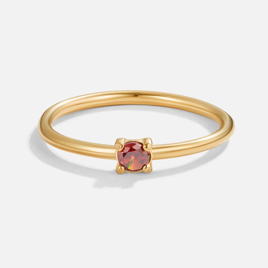 Anelli in oro con pietra portafortuna