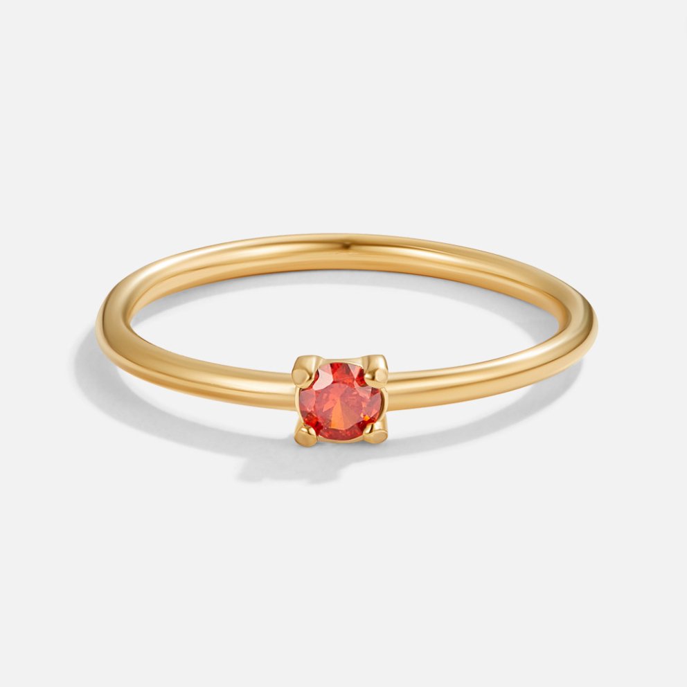 Anelli in oro con pietra portafortuna