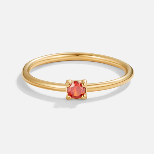 Anelli in oro con pietra portafortuna