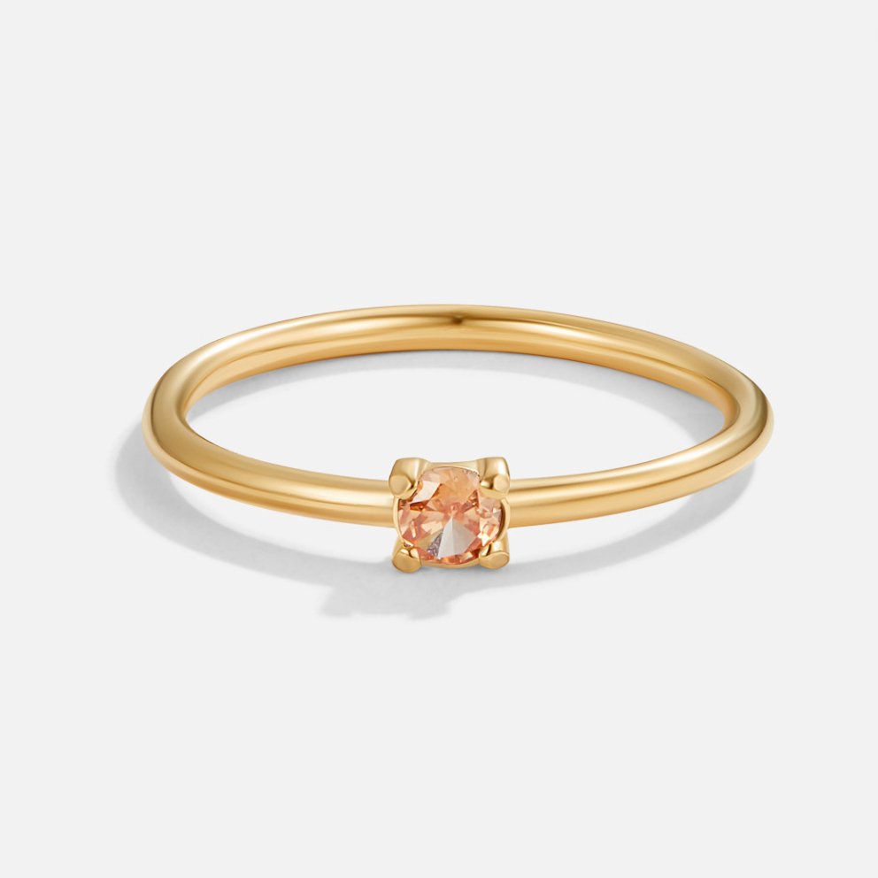 Anelli in oro con pietra portafortuna