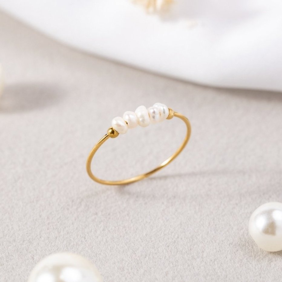 Anello Classico con Perla d’Acqua Dolce