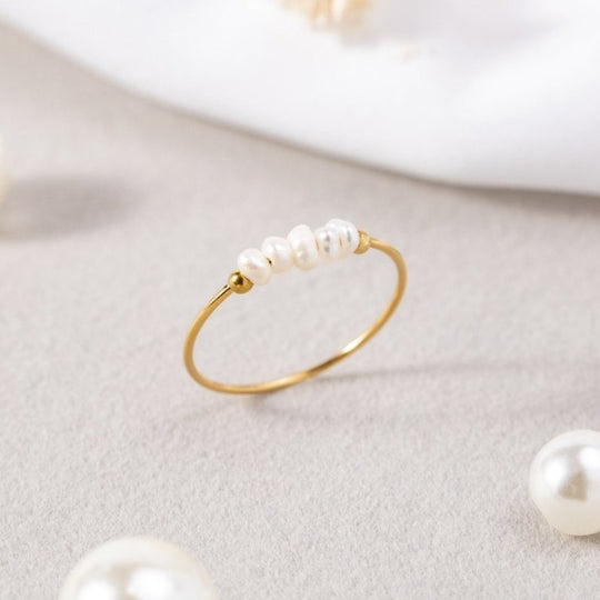 Anello Classico con Perla d’Acqua Dolce