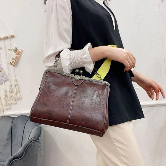 Borsa a Mano con Chiusura a Scatto Vintage