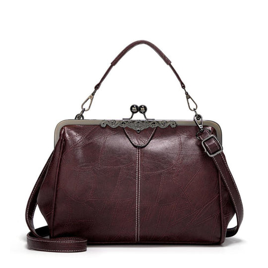 Borsa a Mano con Chiusura a Scatto Vintage
