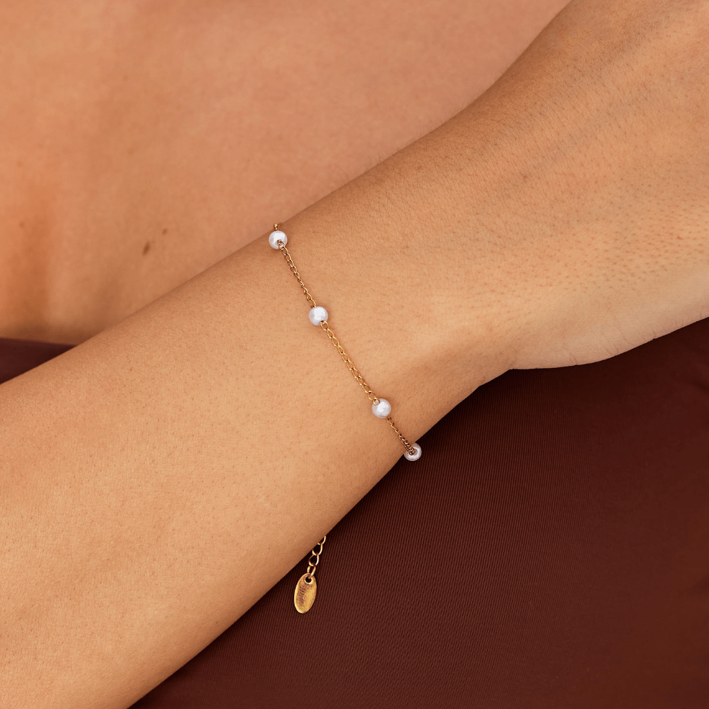 Bracciale di perle d'acqua dolce Nura