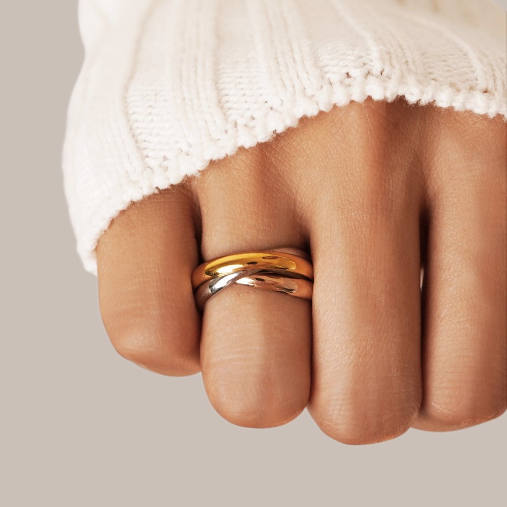 Anello Elena a tre toni