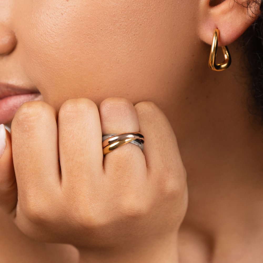 Anello Elena a tre toni