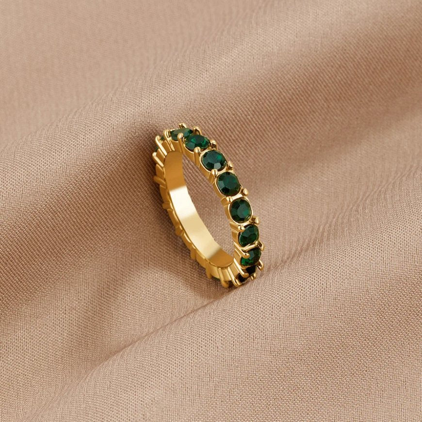Anello in cristallo Emerald Beauty